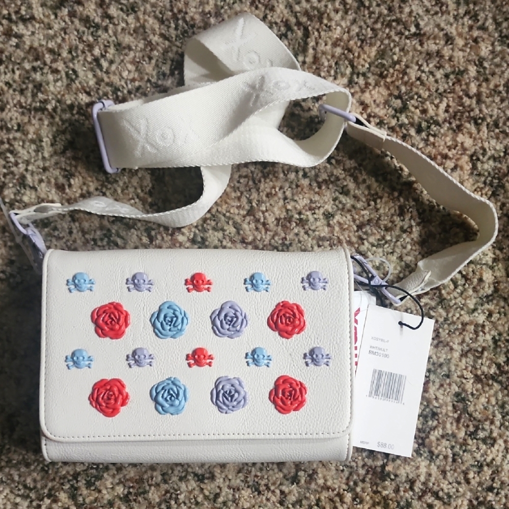 Floral/Skull Betsey Johnson Crossbody Bag